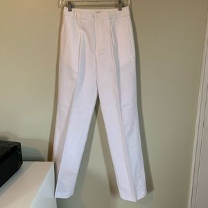 Moving sale, last chance‼️J. Crew | white linen pants | size 0